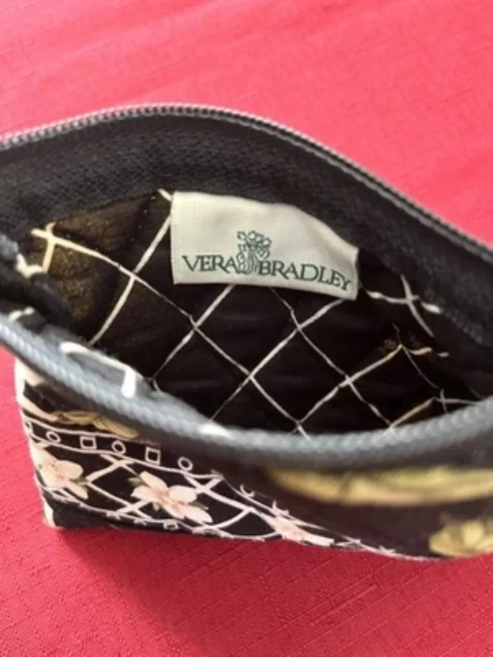 Vintage Vera Bradley Jasmine Pattern Quilted Coin Purse Wallet - Picture 3 of 3